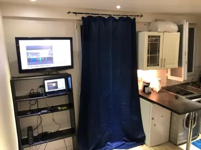 Cuisine ou kitchenette dans l'établissement Appartement quartier Sainte Marthe