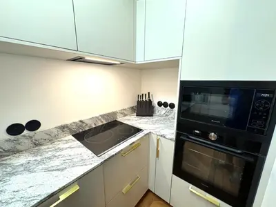 Cuisine ou kitchenette dans l'établissement Parisian Luxury Style - Heart of Montparnasse