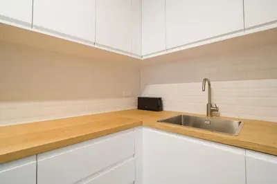 Cuisine ou kitchenette dans l'établissement Magnifique appartement parisien