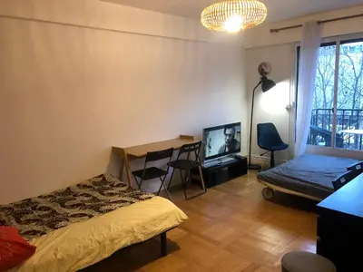 Un ou plusieurs lits dans un hébergement de l'établissement Beautiful apartment,South Paris
