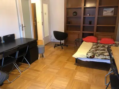Coin salon dans l'établissement Beautiful apartment,South Paris