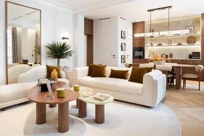 Coin salon dans l'établissement TheLander - Serviced Apartments in Opéra