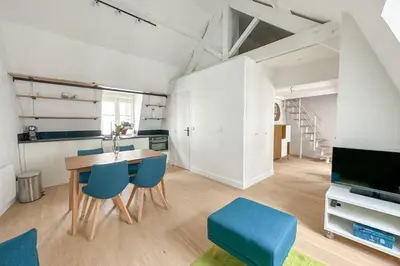 Cuisine ou kitchenette dans l'établissement Flexliving - appartement - Beauregard