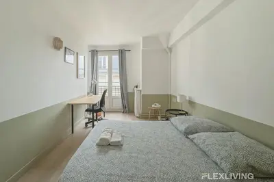 Un ou plusieurs lits dans un hébergement de l'établissement Flexliving - whole flat - Batelière
