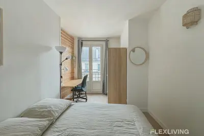 Un ou plusieurs lits dans un hébergement de l'établissement Flexliving - whole flat - Batelière