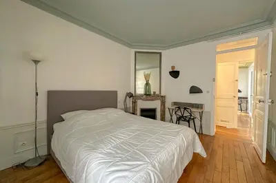 Un ou plusieurs lits dans un hébergement de l'établissement Flexliving - room - Bachaumont