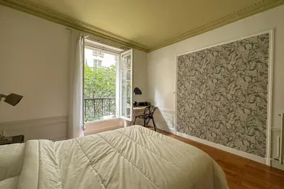 Un ou plusieurs lits dans un hébergement de l'établissement Flexliving - room - Bachaumont