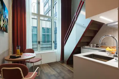Cuisine ou kitchenette dans l'établissement lyf Gambetta Paris