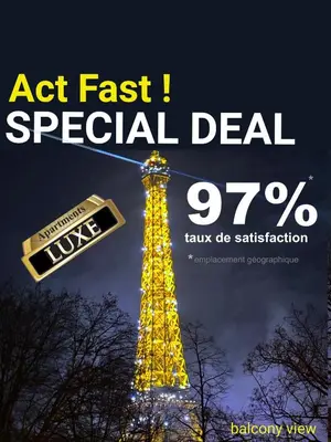 Certificat, récompense, panneau ou autre document affiché dans l'établissement Appartement devant la Tour Eiffel et Seine