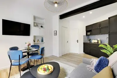 Cuisine ou kitchenette dans l'établissement Lovely apartment - 1BR-4P - Buttes-Chaumont