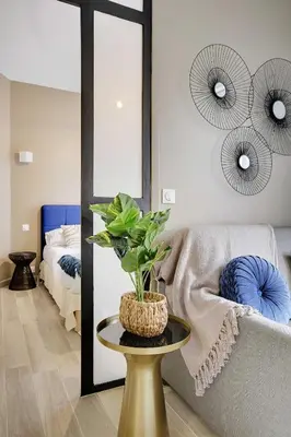 Un ou plusieurs lits dans un hébergement de l'établissement Lovely apartment - 1BR-4P - Buttes-Chaumont