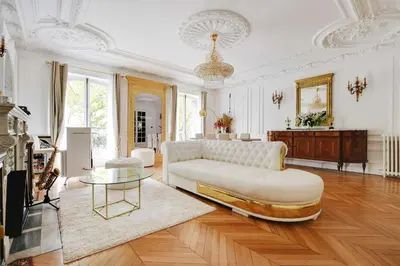 Coin salon dans l'établissement Luxurious flat - 4BD8P - Arc de Triomphe