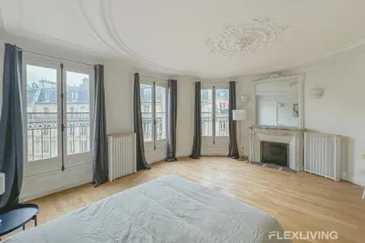 Un ou plusieurs lits dans un hébergement de l'établissement Flexliving - room - Turbigo