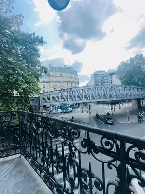 Balcon ou terrasse dans l'établissement Appartement parisien