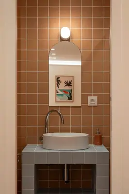 Salle de bains dans l'établissement New Flat Terracotta Style - Greater Paris district