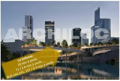 Vue générale sur Puteaux ou vue de la ville depuis l'appartement