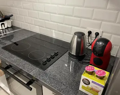Cuisine ou kitchenette dans l'établissement Cadre idéal