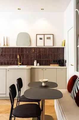 Cuisine ou kitchenette dans l'établissement Habitat Parisien - Grands Boulevards Montorgueil