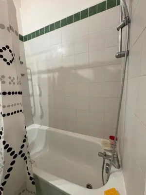 Salle de bains dans l'établissement Appartement 2 pièces charmant et paisible vue sur jardin