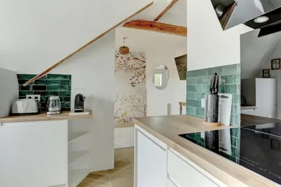 Cuisine ou kitchenette dans l'établissement Le Gresset - Vanves