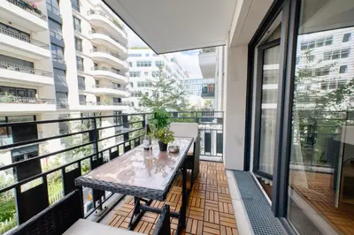 Balcon ou terrasse dans l'établissement Appartement Elégant