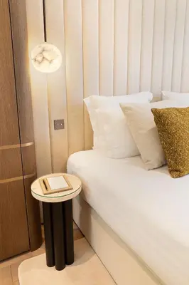Un ou plusieurs lits dans un hébergement de l'établissement TheLander - Serviced Apartment in Champs Elysées