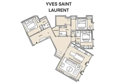 Plan de l'établissement TheLander - Serviced Apartment in Champs Elysées