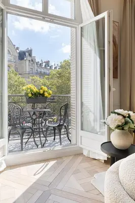 Balcon ou terrasse dans l'établissement TheLander - Serviced Apartment in Champs Elysées