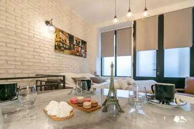 Coin salon dans l'établissement MBA - Cavalloti Splendide Appartement