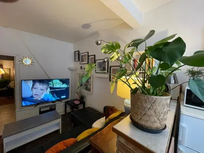 Télévision ou salle de divertissement dans l'établissement Appartement Paris Gare du nord