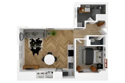 Plan de l'établissement Luminous Apartment