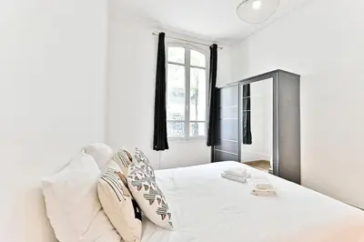 Un ou plusieurs lits dans un hébergement de l'établissement Appartement 2 chambres Pyrénées Alexandre Dumas-II