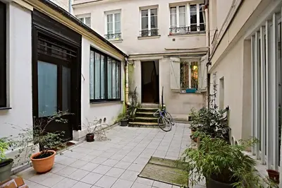 Jardin de l'établissement Comme une maison Paris 11ème