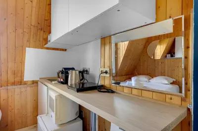 Cuisine ou kitchenette dans l'établissement Paris Marais Rosiers