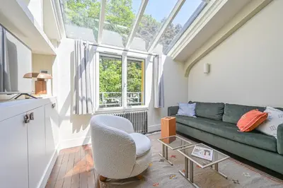 Coin salon dans l'établissement Beautiful loft - Montmartre