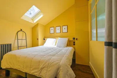 Un ou plusieurs lits dans un hébergement de l'établissement Beautiful loft - Montmartre