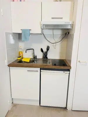 Cuisine ou kitchenette dans l'établissement Paris apertment