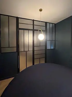 Un ou plusieurs lits dans un hébergement de l'établissement Sublimappartlamarquisepariscenter2bathr