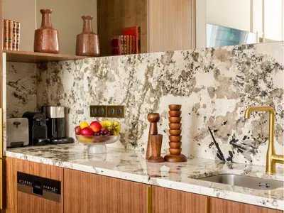 Cuisine ou kitchenette dans l'établissement Merveil - Signature Suite-Champs Elysees- Marignan