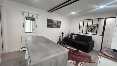 Coin salon dans l'établissement Bel Appartement a 5 minutes du Louvre