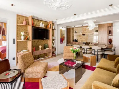 Coin salon dans l'établissement Merveil - Signature Suite - Opera - Rougemont III