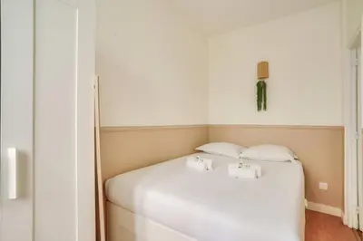 Un ou plusieurs lits dans un hébergement de l'établissement Urban oasis 1BR - Paris