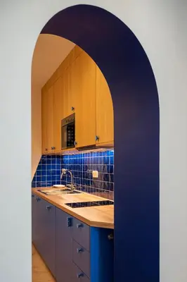 Cuisine ou kitchenette dans l'établissement New Mediterranean-Style T2 -Greater Paris district