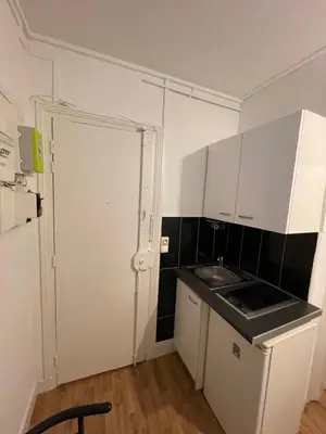 Cuisine ou kitchenette dans l'établissement Dame de fer apartment