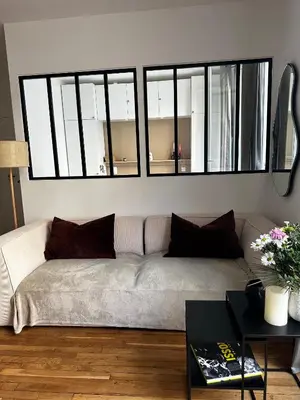 Coin salon dans l'établissement Appartement avec terrasse