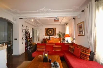 Coin salon dans l'établissement Great apartment near rue Daguerre - pls book on air-bnb