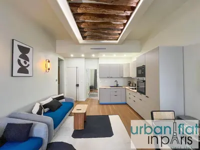 Cuisine ou kitchenette dans l'établissement Urban Flat 188 - Sublime 4 Bedroom Apartment in Paris