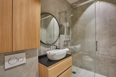 Salle de bains dans l'établissement Apartment Le Marais Centre de Paris by Studio Prestige