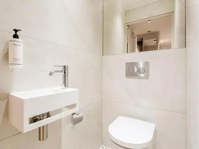 Salle de bains dans l'établissement Merveil - Signature Suite - Marais - Archives II