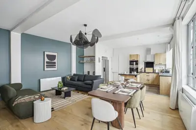 Cuisine ou kitchenette dans l'établissement Amazing Montorgueil